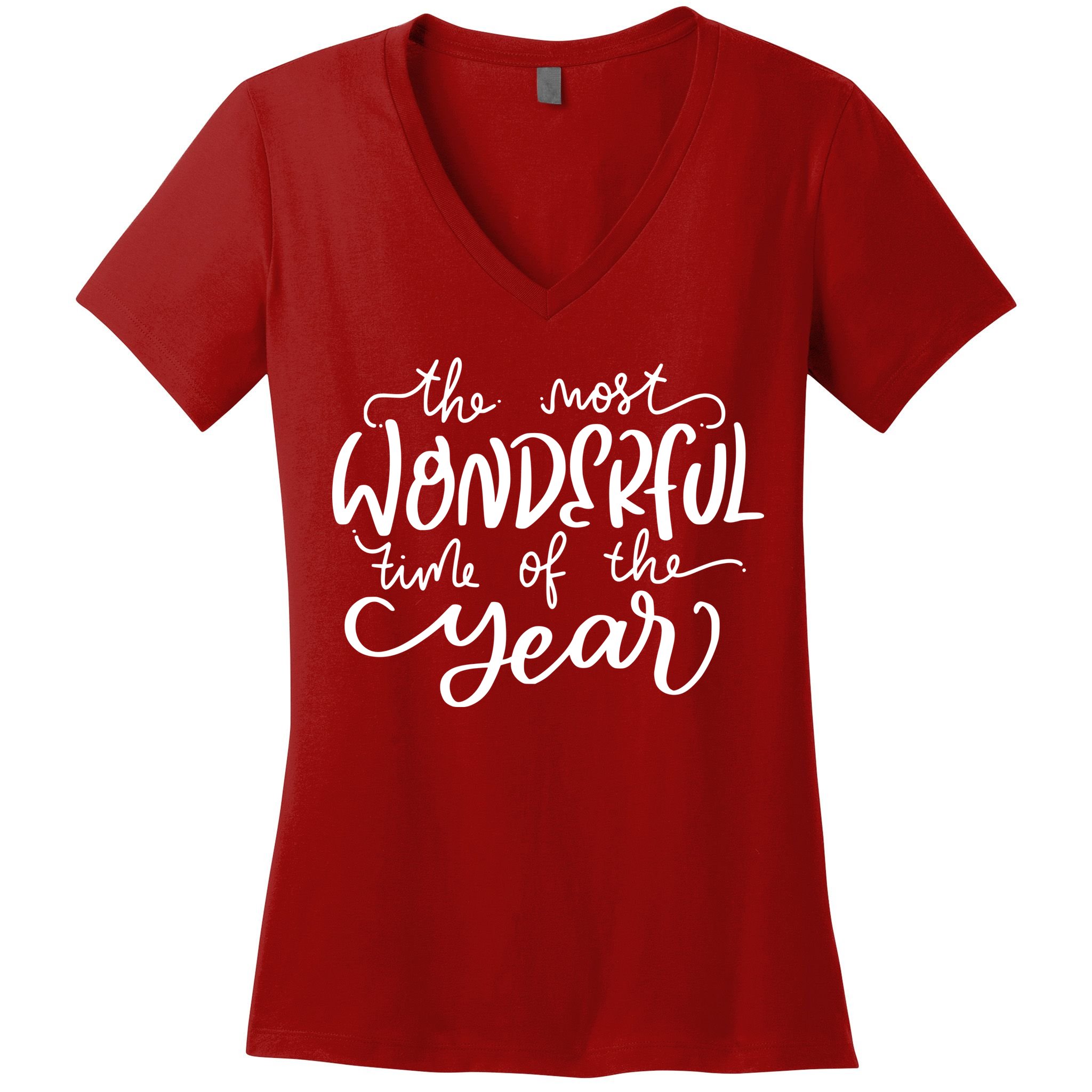 It's The Most Wonderful Time Of The Year Christmas Holiday Women's V-Neck T-Shirt
