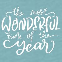 It's The Most Wonderful Time Of The Year Christmas Holiday Sueded Cloud Jersey T-Shirt
