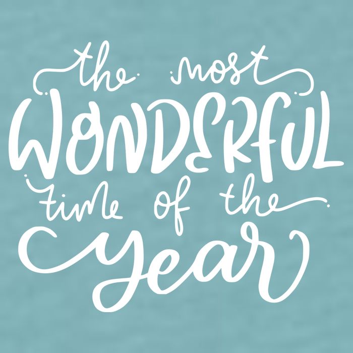 It's The Most Wonderful Time Of The Year Christmas Holiday Sueded Cloud Jersey T-Shirt