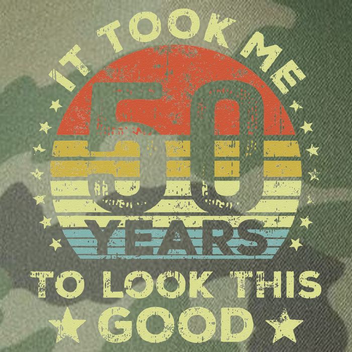 It Took Me 50 Years To Look This Good 50th Birthday Legacy Tie Dye Trucker Hat