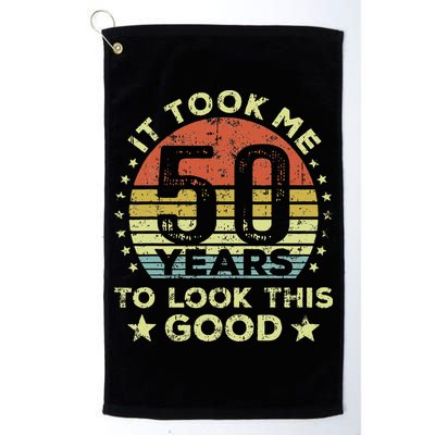 It Took Me 50 Years To Look This Good 50th Birthday Golf Towel
