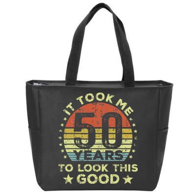 It Took Me 50 Years To Look This Good 50th Birthday Zip Tote Bag
