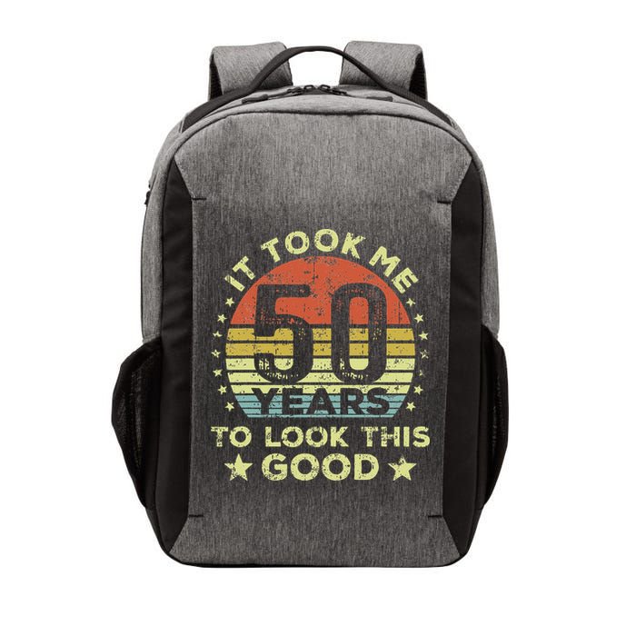 It Took Me 50 Years To Look This Good 50th Birthday Vector Backpack