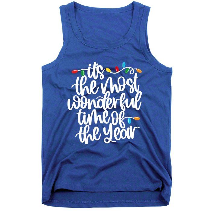 ItS The Most Wonderful Time Of The Year Christmas Lights Gift Tank Top