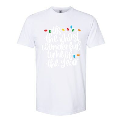 ItS The Most Wonderful Time Of The Year Christmas Lights Gift Softstyle CVC T-Shirt