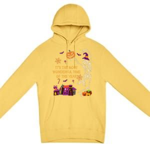 ItS The Most Wonderful Time Of The Year Halloween Skeleton Premium Pullover Hoodie