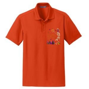 ItS The Most Wonderful Time Of The Year Halloween Skeleton Dry Zone Grid Polo