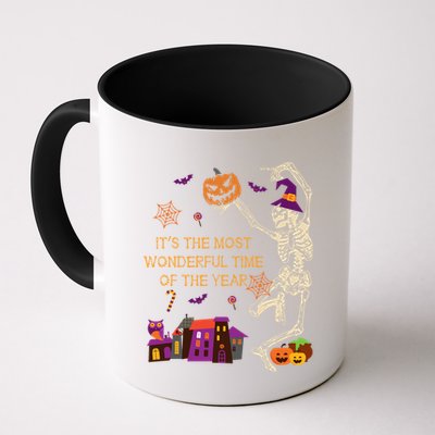 ItS The Most Wonderful Time Of The Year Halloween Skeleton Coffee Mug