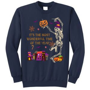 ItS The Most Wonderful Time Of The Year Halloween Skeleton Sweatshirt