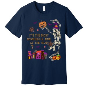 ItS The Most Wonderful Time Of The Year Halloween Skeleton Premium T-Shirt