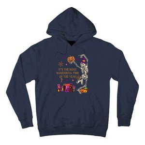 ItS The Most Wonderful Time Of The Year Halloween Skeleton Tall Hoodie