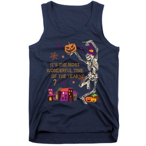 ItS The Most Wonderful Time Of The Year Halloween Skeleton Tank Top