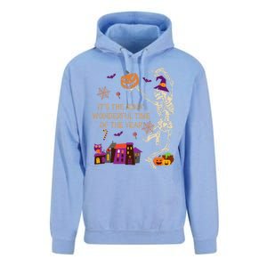 ItS The Most Wonderful Time Of The Year Halloween Skeleton Unisex Surf Hoodie