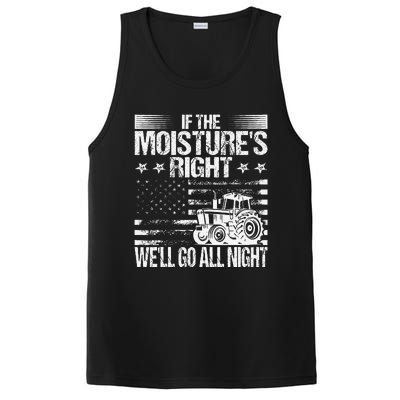 If The MoistureS Right WeLl Go All Night Vintage Usa Flag PosiCharge Competitor Tank