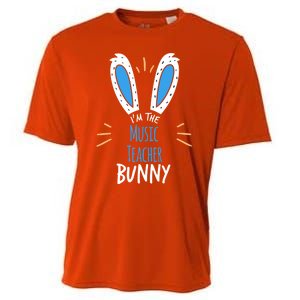 I'm The Music Teacher Bunny Ears Easter Sunday Great Gift Cooling Performance Crew T-Shirt