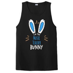 I'm The Music Teacher Bunny Ears Easter Sunday Great Gift PosiCharge Competitor Tank