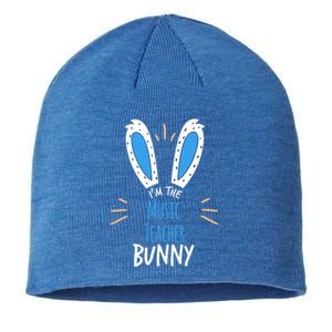 I'm The Music Teacher Bunny Ears Easter Sunday Cute Gift Sustainable Beanie