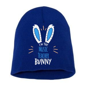 I'm The Music Teacher Bunny Ears Easter Sunday Cute Gift Short Acrylic Beanie