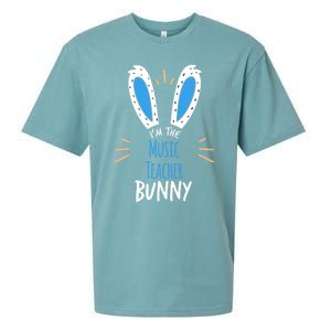 I'm The Music Teacher Bunny Ears Easter Sunday Cute Gift Sueded Cloud Jersey T-Shirt