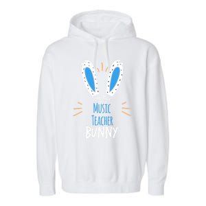 I'm The Music Teacher Bunny Ears Easter Sunday Cute Gift Garment-Dyed Fleece Hoodie