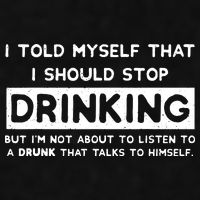 I Told Myself That I Should Stop Drinking Ladies PosiCharge Tri-Blend Wicking Tank