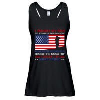 I Taught My Son How To Stand Up Proud Military Mom And Dad Ladies Essential Flowy Tank