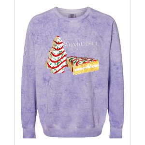 Its The Most Wonderful Time Of The Year Snack Cake Christmas Colorblast Crewneck Sweatshirt