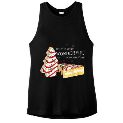 Its The Most Wonderful Time Of The Year Snack Cake Christmas Ladies PosiCharge Tri-Blend Wicking Tank