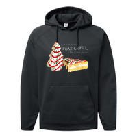 Its The Most Wonderful Time Of The Year Snack Cake Christmas Performance Fleece Hoodie