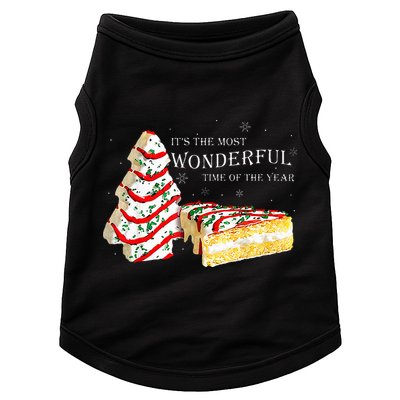 Its The Most Wonderful Time Of The Year Snack Cake Christmas Doggie Tank
