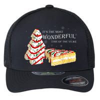 Its The Most Wonderful Time Of The Year Snack Cake Christmas Flexfit Unipanel Trucker Cap