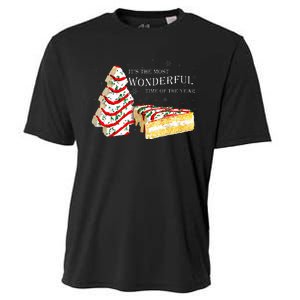 Its The Most Wonderful Time Of The Year Snack Cake Christmas Cooling Performance Crew T-Shirt