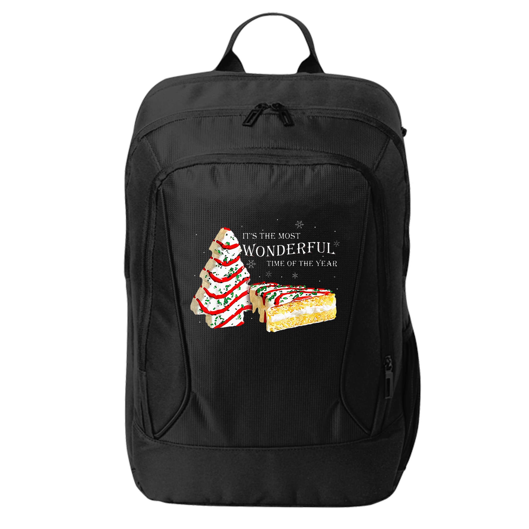 Its The Most Wonderful Time Of The Year Snack Cake Christmas City Backpack