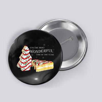 Its The Most Wonderful Time Of The Year Snack Cake Christmas Button