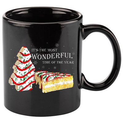 Its The Most Wonderful Time Of The Year Snack Cake Christmas 11oz C Handle Ceramic Mug