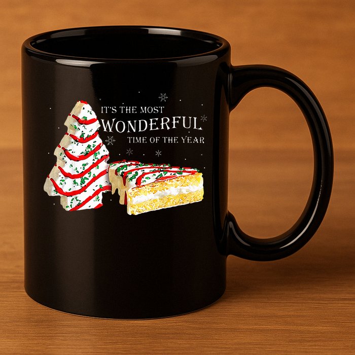 Its The Most Wonderful Time Of The Year Snack Cake Christmas 11oz C Handle Ceramic Mug