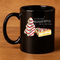Its The Most Wonderful Time Of The Year Snack Cake Christmas 11oz C Handle Ceramic Mug