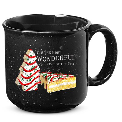 Its The Most Wonderful Time Of The Year Snack Cake Christmas 15oz Campfire Ceramic Mug