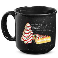 Its The Most Wonderful Time Of The Year Snack Cake Christmas 15oz Campfire Ceramic Mug