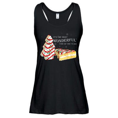 Its The Most Wonderful Time Of The Year Snack Cake Christmas Ladies Essential Flowy Tank