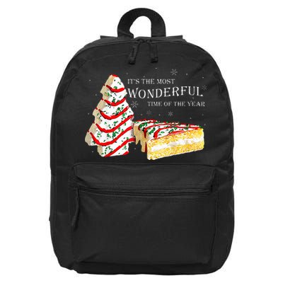 Its The Most Wonderful Time Of The Year Snack Cake Christmas 16 in Basic Backpack