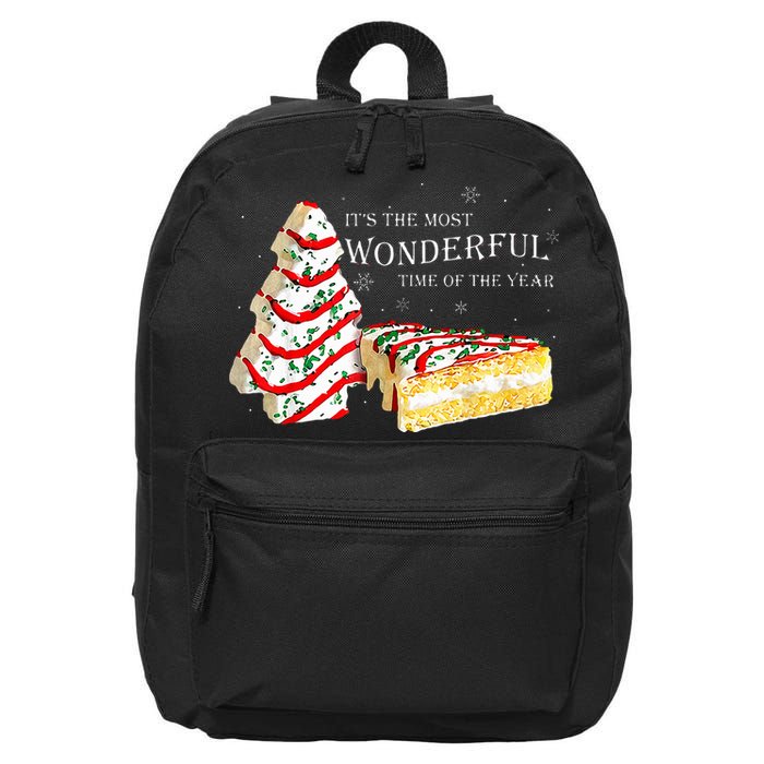 Its The Most Wonderful Time Of The Year Snack Cake Christmas 16 in Basic Backpack