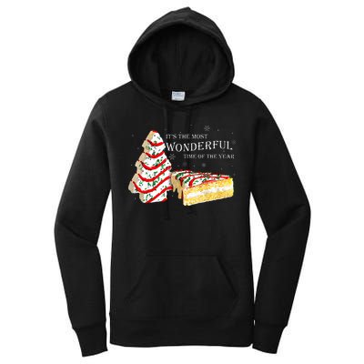 Its The Most Wonderful Time Of The Year Snack Cake Christmas Women's Pullover Hoodie