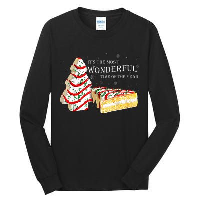 Its The Most Wonderful Time Of The Year Snack Cake Christmas Tall Long Sleeve T-Shirt