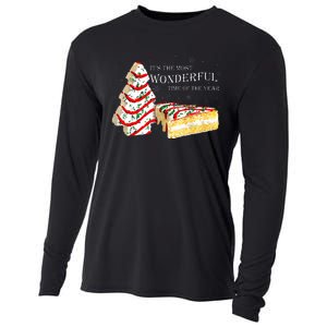 Its The Most Wonderful Time Of The Year Snack Cake Christmas Cooling Performance Long Sleeve Crew