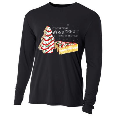 Its The Most Wonderful Time Of The Year Snack Cake Christmas Cooling Performance Long Sleeve Crew