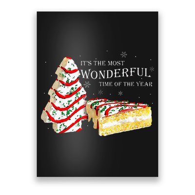 Its The Most Wonderful Time Of The Year Snack Cake Christmas Poster