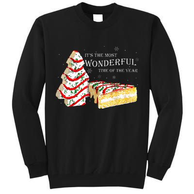 Its The Most Wonderful Time Of The Year Snack Cake Christmas Tall Sweatshirt