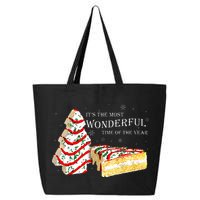 Its The Most Wonderful Time Of The Year Snack Cake Christmas 25L Jumbo Tote