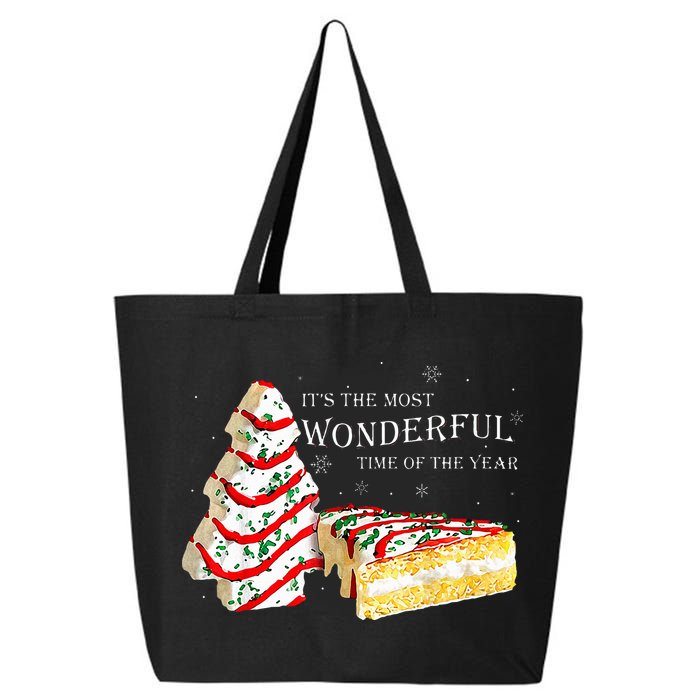 Its The Most Wonderful Time Of The Year Snack Cake Christmas 25L Jumbo Tote